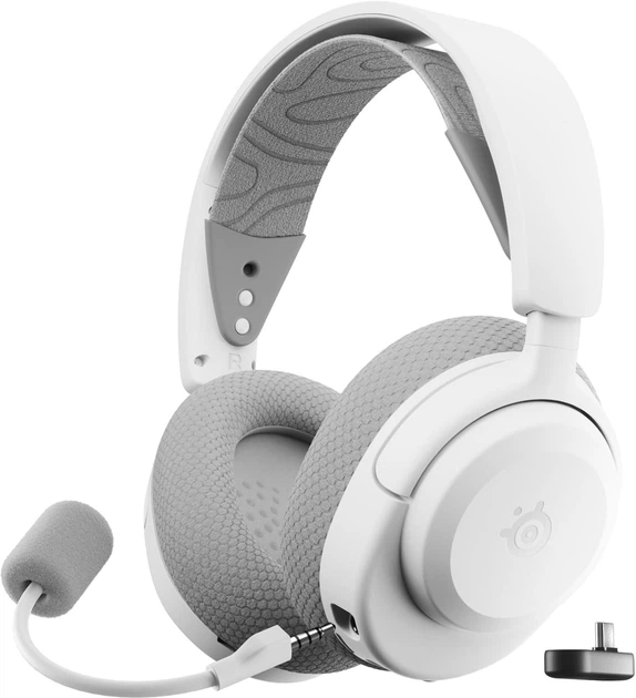 Наушники Steelseries Arctis Nova 3X Wireless MultiPlatform/Xbox White (61690) - Фото 1 Наушники Steelseries Arctis Nova 3X Wireless MultiPlatform/Xbox White (61690) - изображение 1