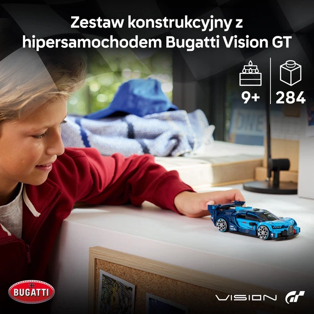 Конструктор LEGO Speed Champions Спортивний автомобіль Bugatti Vision GT Hyper 284 елементи (77253) - зображення 3
