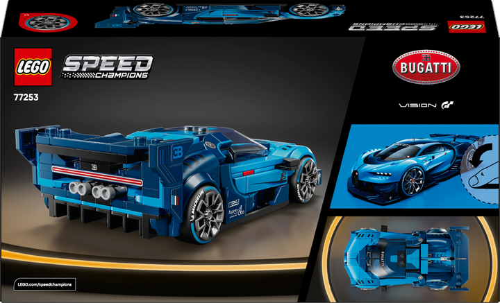 Конструктор LEGO Speed Champions Спортивний автомобіль Bugatti Vision GT Hyper 284 елементи (77253) - зображення 9
