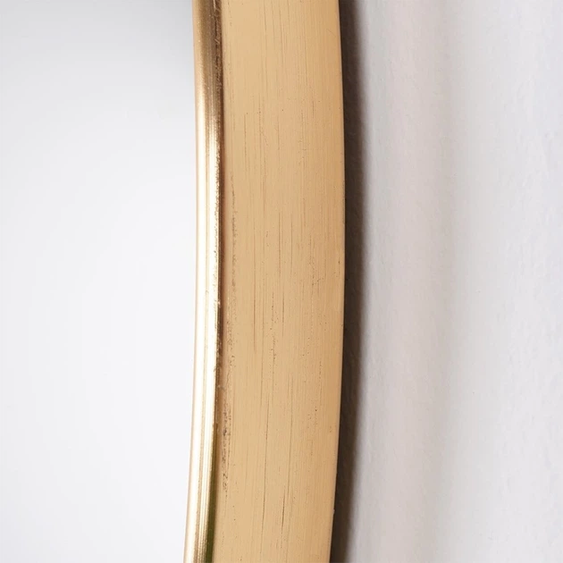 Настінне дзеркало Vilde 569762 Кругле 50 см Золотий (8721037618298) - зображення 4