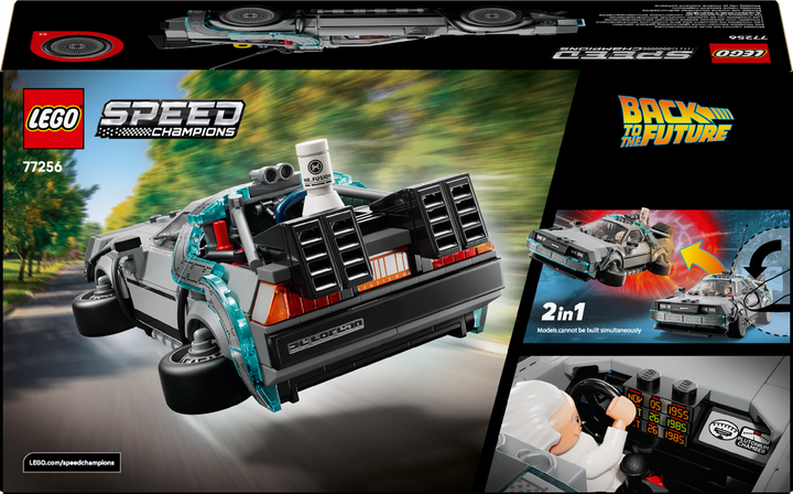 Zestaw klocków LEGO Speed Champions Wehikuł czasu z Powrotu do przyszłości 357 elementów (77256) - obraz 9