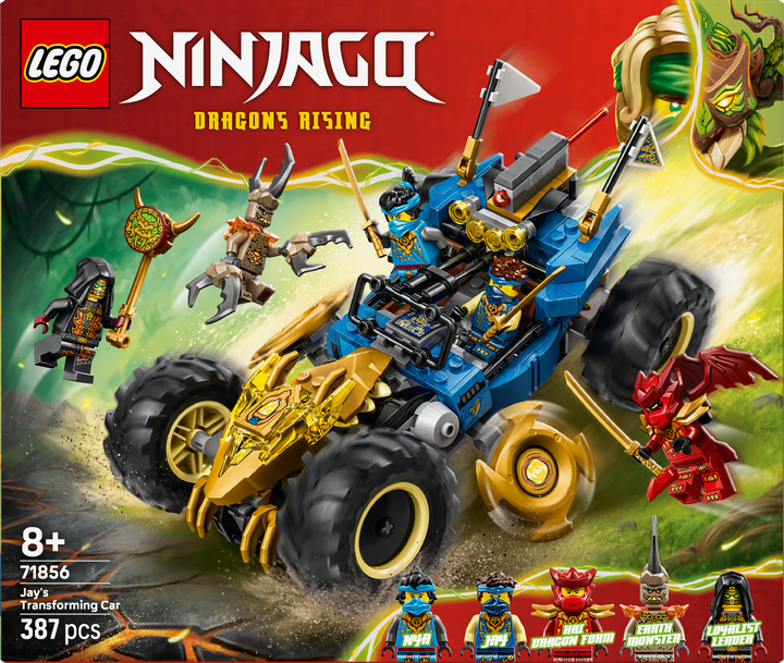 Конструктор LEGO Ninjago Машина-трансформер Джея 387 элементов