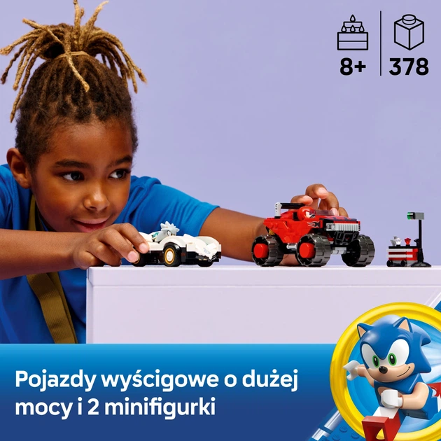 Конструктор LEGO Sonic the Hedgehog Автомобіль Сільвера vs. монстр