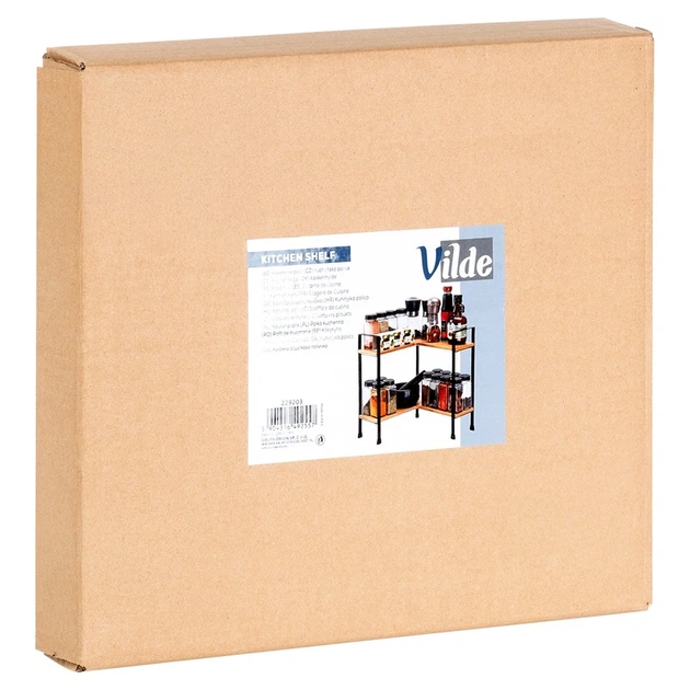 Narożna półka Vilde 229203 kuchenna drewniana 29.5 x 29.5 x 33.5 cm (5904316492557) - obraz 3