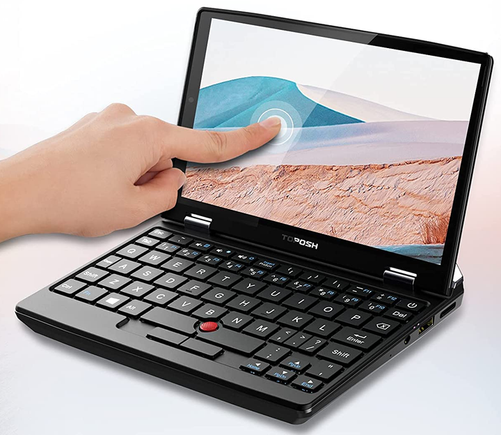 Сенсорний нетбук 7" Toposh T734558256 Intel Celeron J3455 RAM 8GB SSD 256GB Windows 11 Алюмінієвий корпус (UKR) Б/В - зображення 2