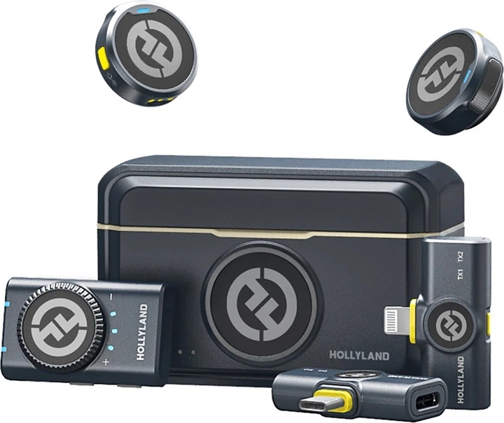 Бездротовий петличний мікрофон Hollyland Lark M2 Combo Wireless Lavalier (6976068112747) - зображення 2