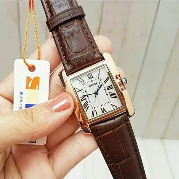 Жіночий годинник Skmei 1085 Spring Коричневий - зображення 4