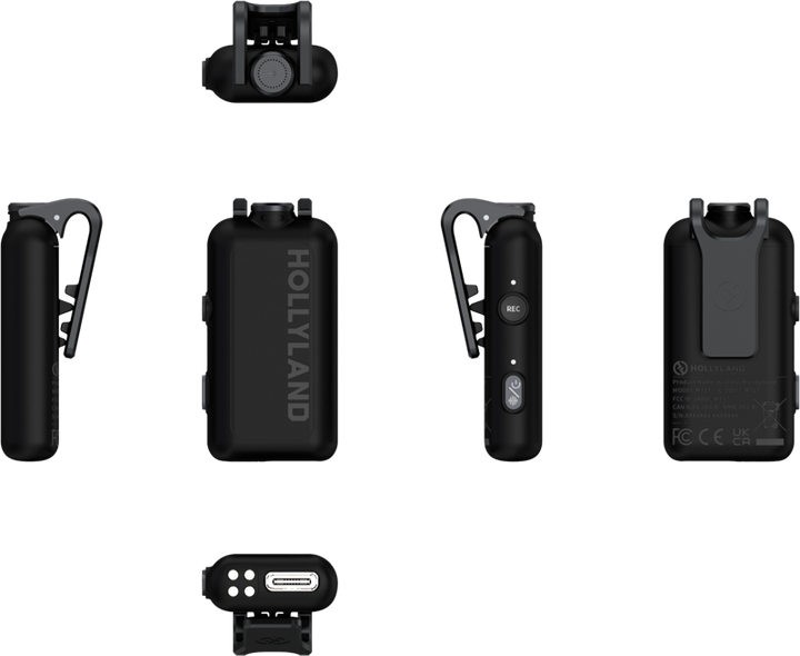 Бездротовий петличний мікрофон Hollyland Lark MAX 2 Combo 4-Person Version Camera RX + USB-C RX (6976068118954) - зображення 4