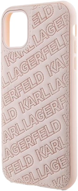 Etui Karl Lagerfeld Quilted K Pattern do Apple iPhone 11/Xr Pink (KLHCN61PQKPMP) - obraz 6