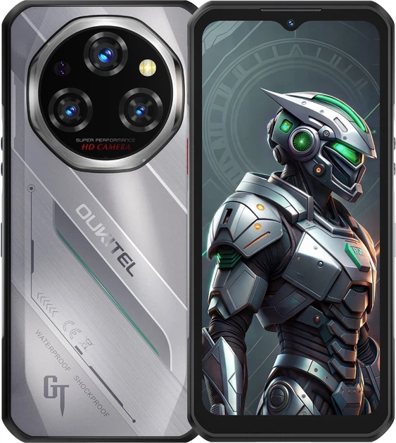 Smartfon Oukitel WP62 8/256GB Silver (WP62-SR/OL) - obraz 1