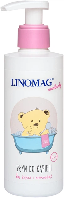 Plyn do kapieli dla dzieci i niemowlat Linomag emolienty 400 ml (5900558001779) - obraz 1