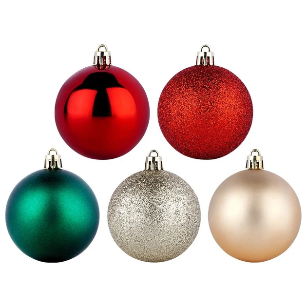 Набір ялинкових кульок Vilde 839437 ударостійкі 6 см 50 шт (5904316479275) - зображення 4