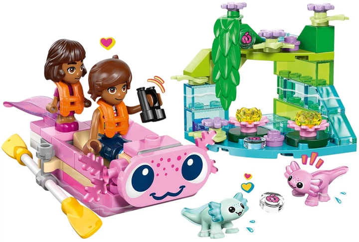 Zestaw klocków LEGO Friends Przygoda na aksolotlowej łodzi 95 elementów (42681) - obraz 3