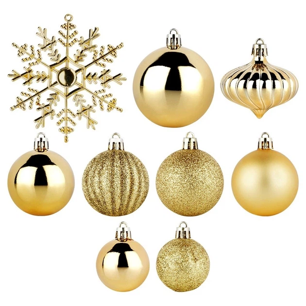 Набір ялинкових кульок Vilde 839436 ударостійкі 4 / 5 / 6 / 10 см 40 шт (5904316479268) - зображення 4