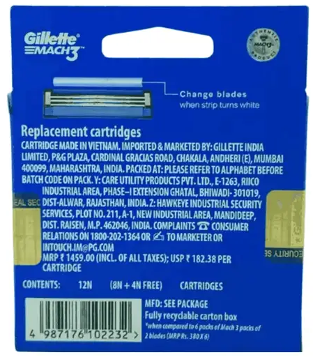 Картридж Gillette Mach3 (12) - изображение 2