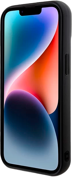 Etui Karl Lagerfeld 3D Rubber Glitter Logo do Apple iPhone 15/14/13  Black (KLHCP15S3DMBKCK) - obraz 4