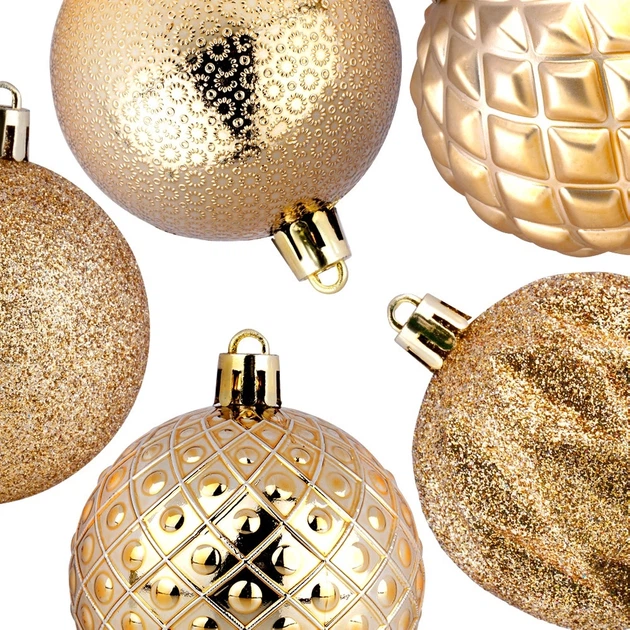 Набір ялинкових кульок Vilde 839470 ударостійкі 6 см 35 шт (8721037093736) - зображення 3