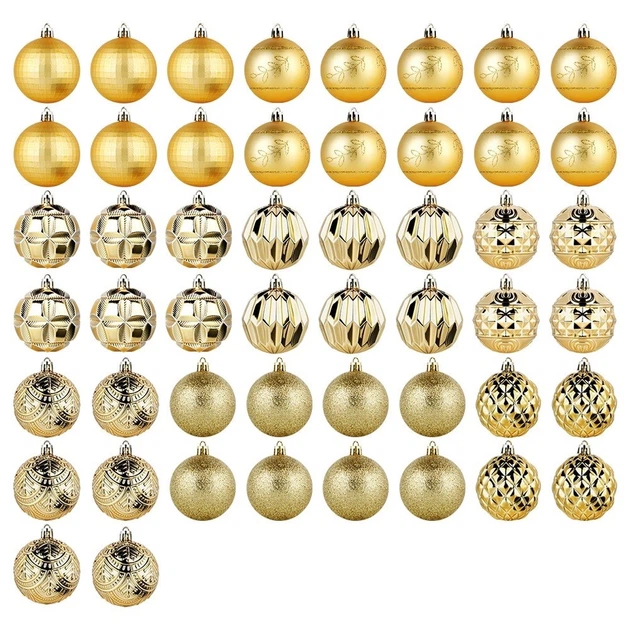 Набір ялинкових кульок Vilde 839435 ударостійкі 6 см 50 шт (5904316479251) - зображення 2