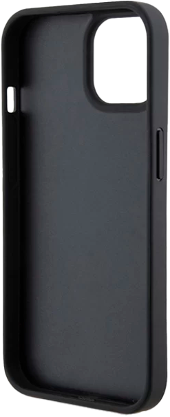 Etui Karl Lagerfeld Leather Monogram Hot Stamp Metal Logo do Apple iPhone 15/14/13  Black (KLHCP15SPKLPKLK) - obraz 7