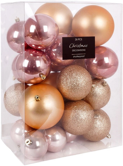 Zestaw bombek choinkowych Vilde 839218 nietłukące 6-10 cm 26 szt (8719987922596) - obraz 1