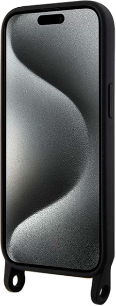 Etui Karl Lagerfeld Crossbody Ikonik do Apple iPhone 15/14/13  Black (KLHCP15SSCBSKNK) - obraz 4