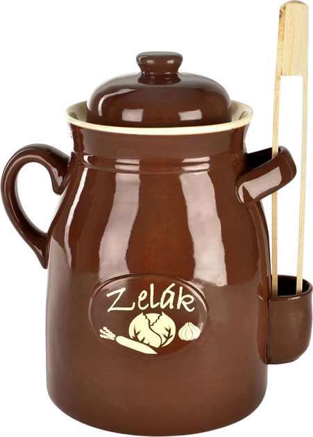 Pojemnik do kiszenia Orion ceramiczny z pokrywką 6 l (8592381069636) - obraz 1