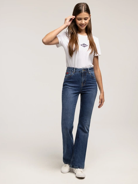 Jeansy dzwony damskie Lee Cooper Becca-2418 W25L30 Niebieskie (5905991760856) - obraz 5