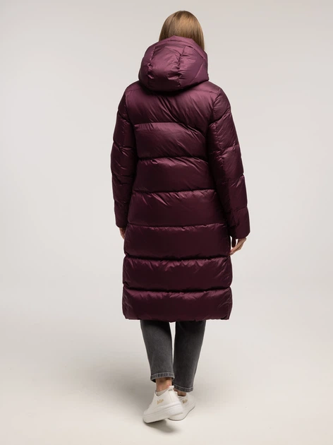 Пуховик зимовий довгий жіночий Lee Cooper Laura-7030 XL Бордовий (5905991747239) - зображення 4