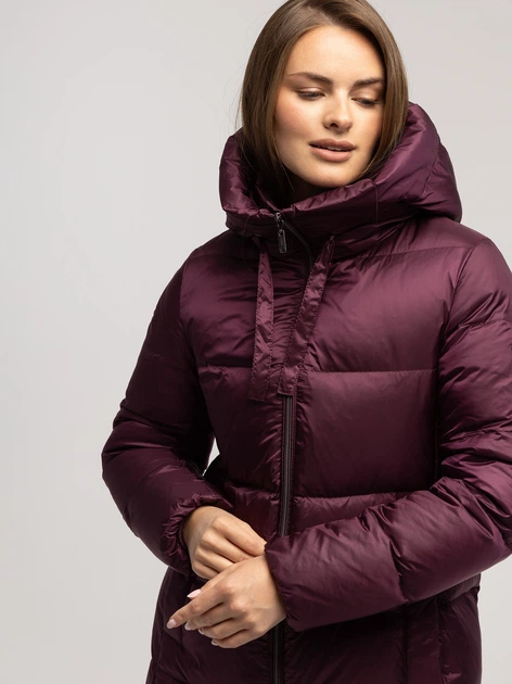 Пуховик зимовий довгий жіночий Lee Cooper Laura-7030 XL Бордовий (5905991747239) - зображення 7