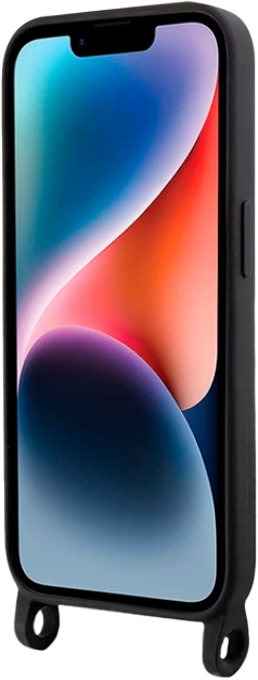 Etui Karl Lagerfeld Crossbody Ikonik do Apple iPhone 15 Pro Max Black (KLHCP15XSCBSKNK) - obraz 4