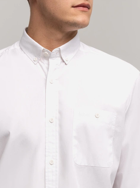 Koszula męska bawełniana Lee Cooper New Tenby-01Zg 2XL Biała (5905991747802) - obraz 4