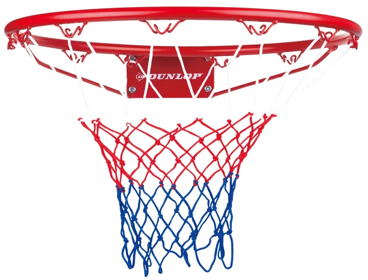 Obręcz do koszykówki Dunlop z siatką 45 cm (1930026) (8711252227320) - obraz 1