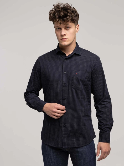 Сорочка бавовняна чоловіча Lee Cooper Windsor-61Zm M Темно-синя (5905991748021) - зображення 4