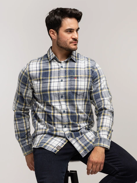 Сорочка бавовняна чоловіча Lee Cooper Will-2109 L Біла (5905991748328) - зображення 3