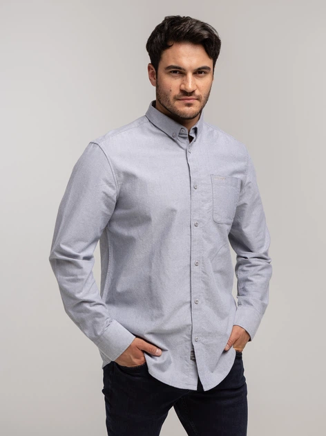 Koszula męska bawełniana Lee Cooper Liam-Oxford XL Jasnobłękitna (5905991750673) - obraz 4