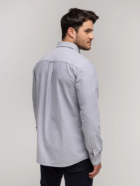 Сорочка бавовняна чоловіча Lee Cooper Liam-Oxford M Світло-блакитна (5905991750666) - зображення 2