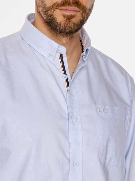 Koszula męska bawełniana Lee Cooper Lloyd Oxford 2XL Błękitna (5905991751267) - obraz 5