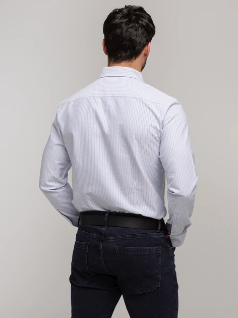 Сорочка бавовняна чоловіча Lee Cooper Liam Oxford S Біла (5905991751410) - зображення 2