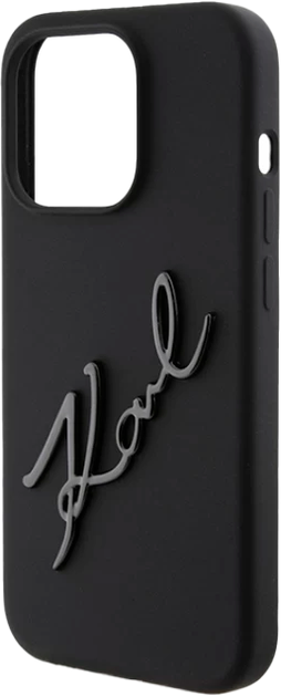 Etui Karl Lagerfeld Karl Script do Apple iPhone 15 Pro Black (KLHCP15LSKSBMCK) - obraz 6