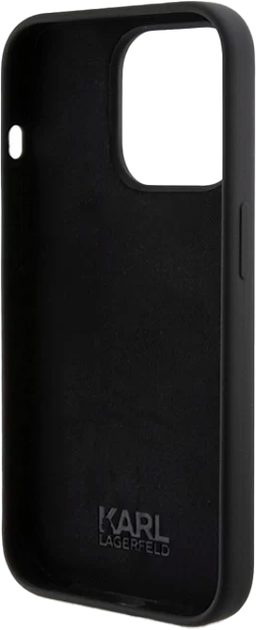 Etui Karl Lagerfeld Karl Script do Apple iPhone 15 Pro Black (KLHCP15LSKSBMCK) - obraz 7