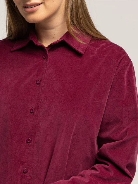 Сорочка бавовняна жіноча Lee Cooper Rosalyn-6000 XL Бордова (5905991751687) - зображення 5