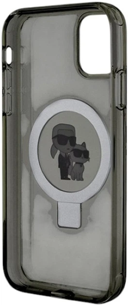 Etui Karl Lagerfeld Ring Stand Karl&Choupettte MagSafe do Apple iPhone 11/Xr Black (KLHMN61HMRSKCK) - obraz 7