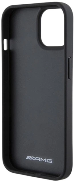 Панель AMG Leather Debossed Lines для Apple iPhone 15 Plus/14 Plus Black (AMHCP15MGSEBK) - зображення 7