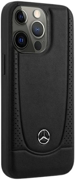 Etui Mercedes-Benz Leather Urban do Apple iPhone 15 Pro Max Black (MEHCP15XARMBK) - obraz 4