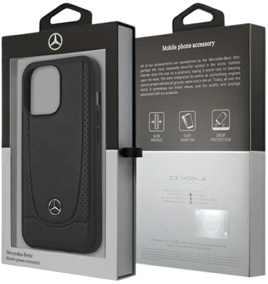 Etui Mercedes-Benz Leather Urban do Apple iPhone 15 Pro Max Black (MEHCP15XARMBK) - obraz 8