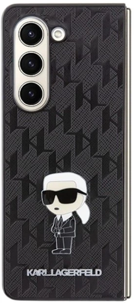 Etui Karl Lagerfeld Saffiano Monogram Ikonik Pin do Samsung Galaxy Z Fold 5 Black (KLHCZFD5SAPKINPK) - obraz 2