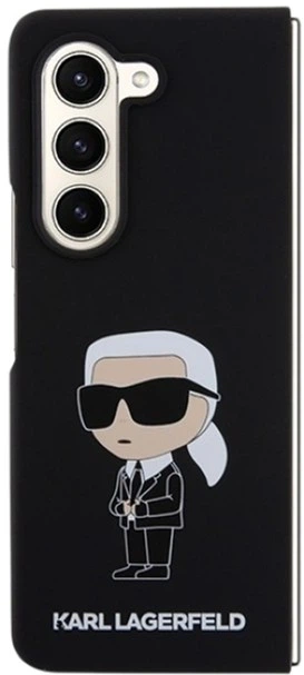 Etui Karl Lagerfeld Silicone Ikonik do Samsung Galaxy Z Fold 5 Black (KLHCZFD5SNIKBCK) - obraz 2
