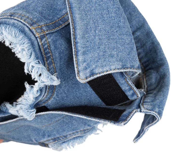 Куртка для собак Amiplay Denim з капюшоном 35 см Синя (5907563277397) - зображення 4