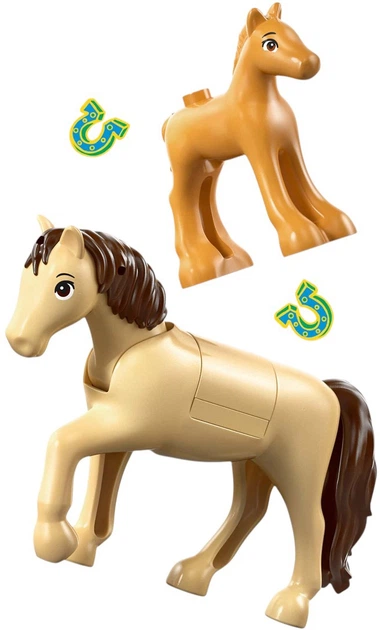 Конструктор LEGO Friends Причіп з конем і лошам 279 елементів (42695) - зображення 7