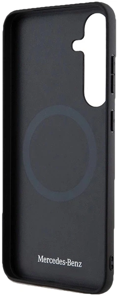 Etui plecki Mercedes Benz Leather Debossed Line na Samsung Galaxy S24 Plus (S926) z MagSafe Czarne (3666339240950) - obraz 2